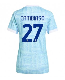 Günstige Juventus Andrea Cambiaso #27 Auswärtstrikot Damen 2025-26 Kurzarm